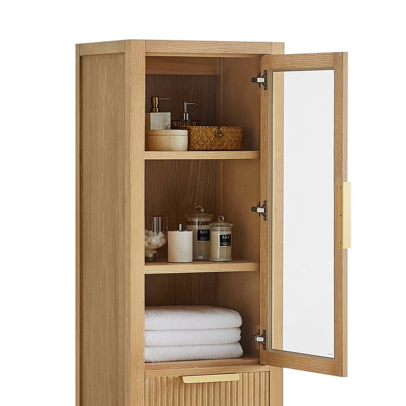 Santarem Solid Wood Bathroom Storage Cabinet