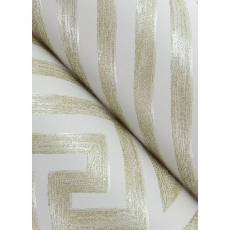 A-Street Prints Lyon Gold Geometric Key Wallpaper