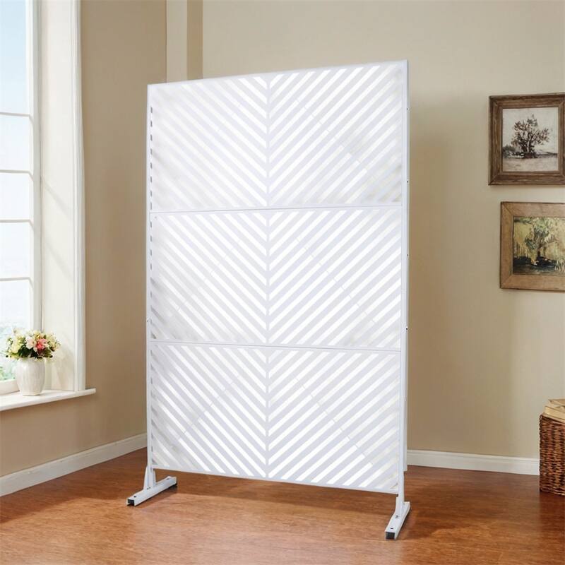 Outdoor & Indoor Privacy Screen Metal Privacy Screen 76" H×48" W