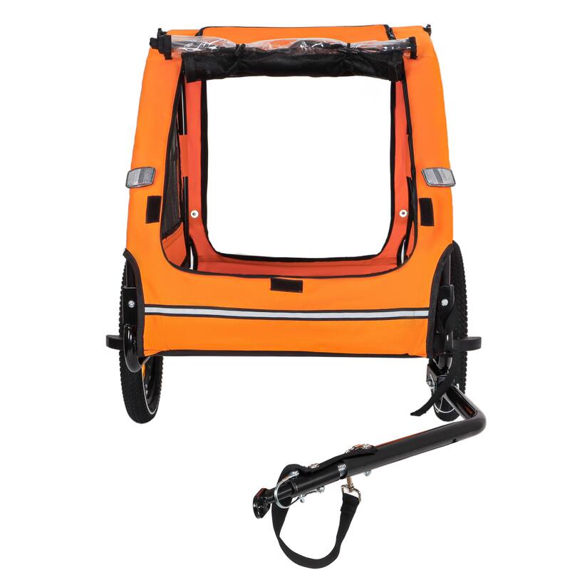 Pet Bike Trailer Dog Cart for Bicycle,Suitable for Small and Medium Pets, Easy Folding Cart Frame, Non-Slip Floor