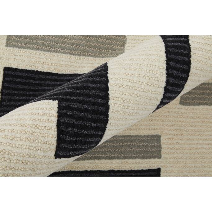 Sitih Hand Tufted Abstract Modern Area Rug By HomeRoots - 2' x 3'