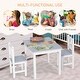 preview thumbnail 4 of 5, 3-Piece Kids Activity Table and High-Back Chair Set, Durable Wooden Build for Study, Snacks, and Play, Age 3+
