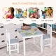 preview thumbnail 4 of 5, Lightweight Kids Table and Chair Set, 3-Piece Wooden Furniture for Arts, Meals, and Daily Activities, Age 3+