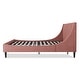 preview thumbnail 152 of 202, Aspen Mid-Century Modern Performance Fabric Low Profile Upholstered Platform Bed