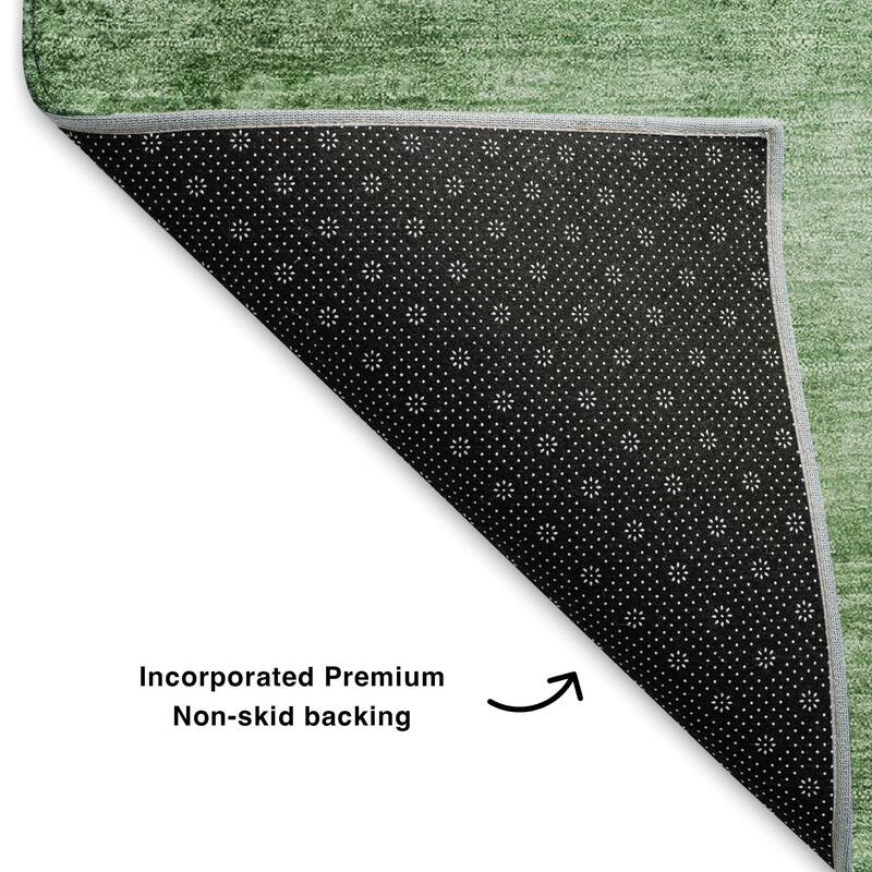 Premium Washable Super Soft Solid Ombre Mayfield Rug