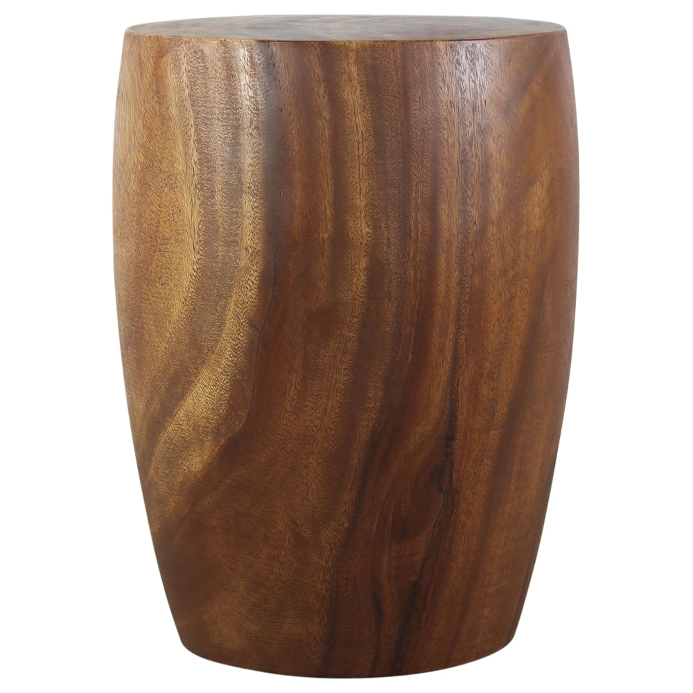 Haussmann Merlot Solid Wood End Table - 14 in dia top x 20 in H (tapered) - Walnut - 15" x 15" x 20"
