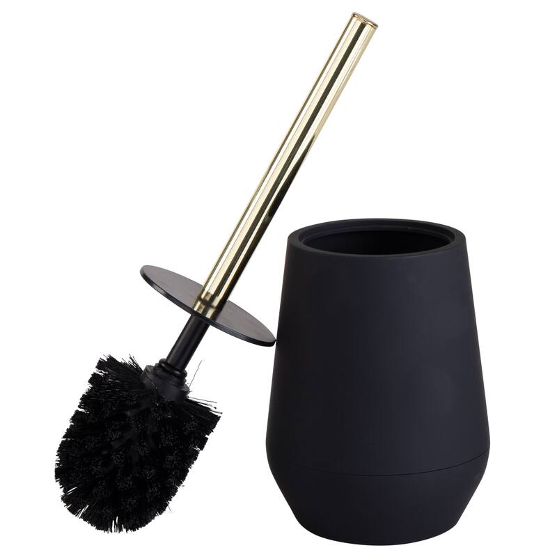 Bath Bliss Soft Toilet Brush - 4.7"x 4.7"x 13.6" - Black