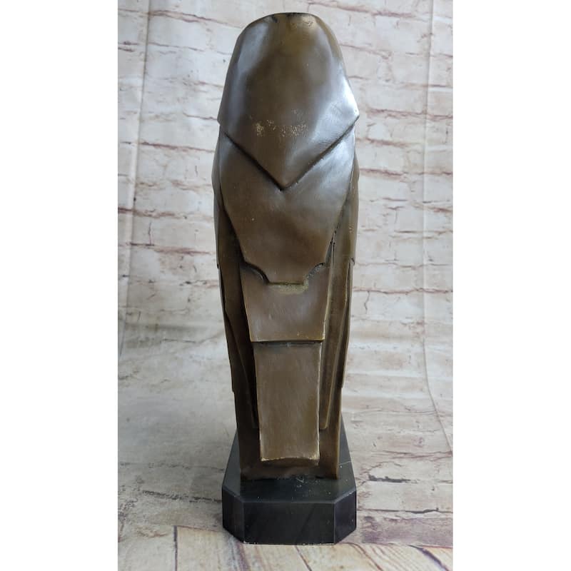Salvador Dali Abstract Modern Art Owl Bronze Sculpture Marble Statue Home Decor