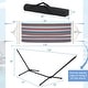 preview thumbnail 3 of 7, Costway 10.5FT Heavy Duty Stand with Portable Hammock, Stand & - See Details