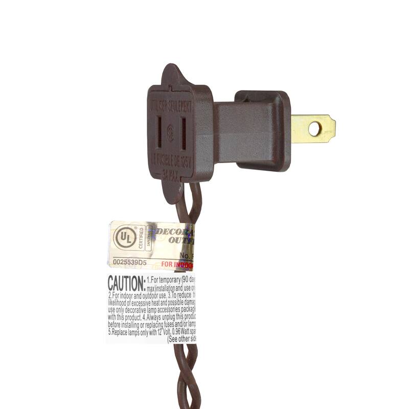 10-Count Brown Tiki Mask Patio String Lights - 7.25 ft Brown Wire