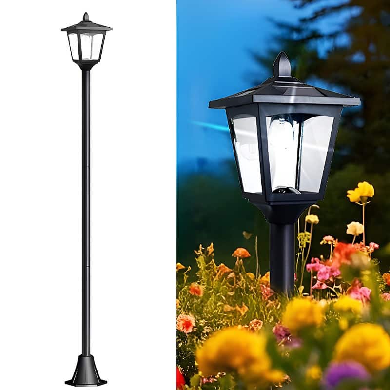 67" Adjustable Solar Lamp Post Lights Waterproof LED - 67'' - 1 Light