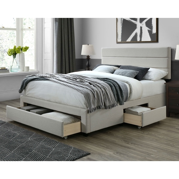 DG Casa Flynn Upholstered Storage Bed On Sale Bed Bath