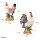 preview thumbnail 2 of 1, Fitz and Floyd Ricamo Rooster and Hen Figurine Set - Set of 2