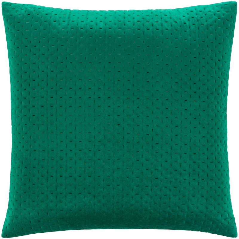 The Curated Nomad Sawyer Velvet Stitched 20-inch Throw Pillow Cover