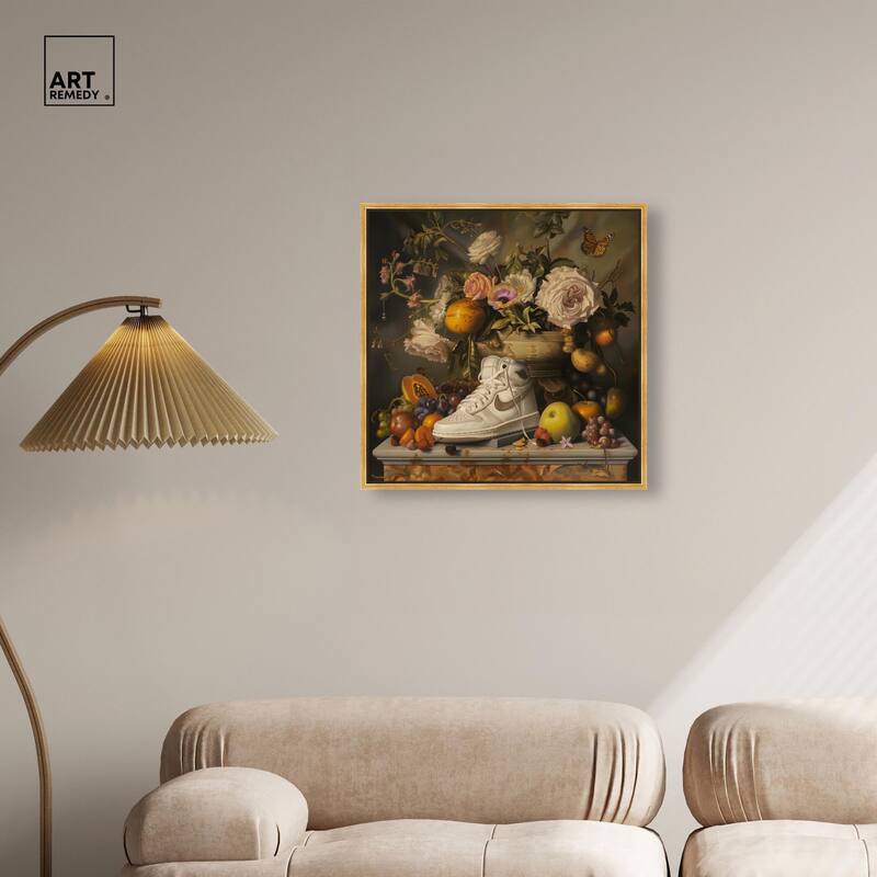 Classical Still Life Sneaker Canvas by Art Remedy