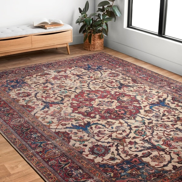 Shop Alexander Home Tremezzina Printed Grand Medallion ...