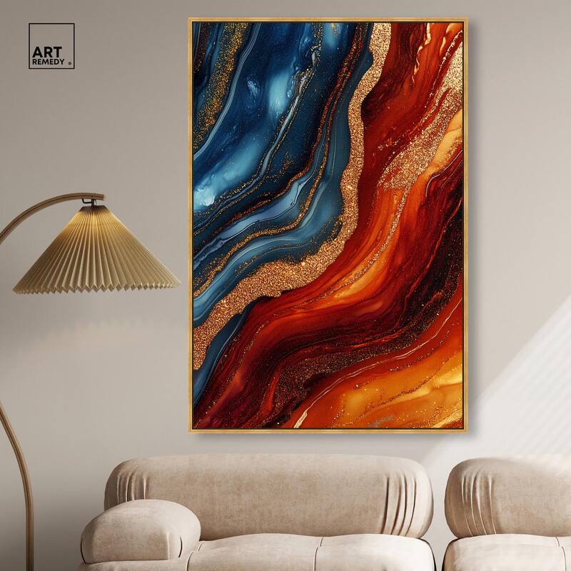 Gilded Galaxy Canvas by Art Remedy