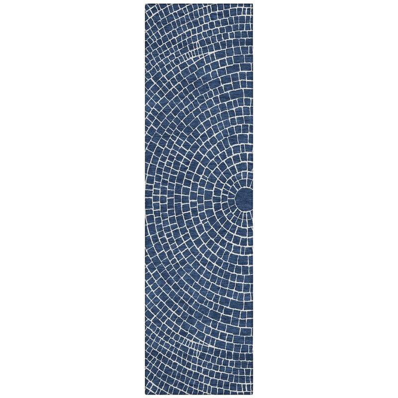 Machine Washable Indoor/ Outdoor Modern Gravity Chantille Rug