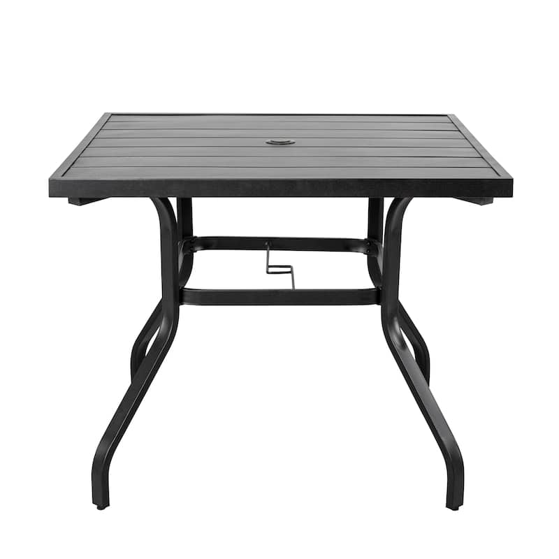 Nuu Garden Outdoor 5-piece Dining Set with Swivel Chairs and Cushions