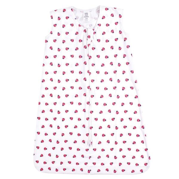 slide 1 of 1, Luvable Friends Baby Girl Sleeveless Jersey Cotton Sleeping Bag, Sack, Blanket, Ladybug Jersey 12-18 Months - Ladybug Jersey