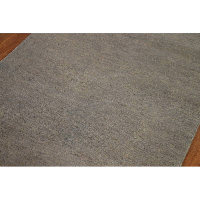 Hand Knotted Oriental 100% Wool Carpet Modern Modern Multi-Colored Gabbeh Area Rug - 4' 11'' X 3' 4''