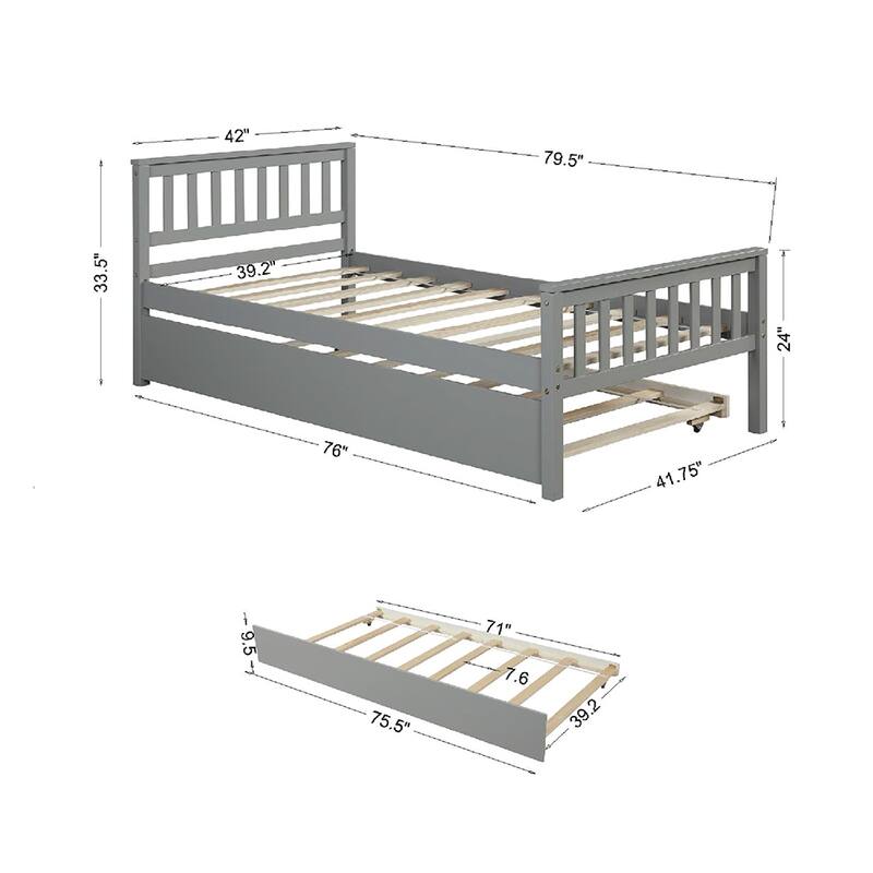 Twin Bed with Trundle