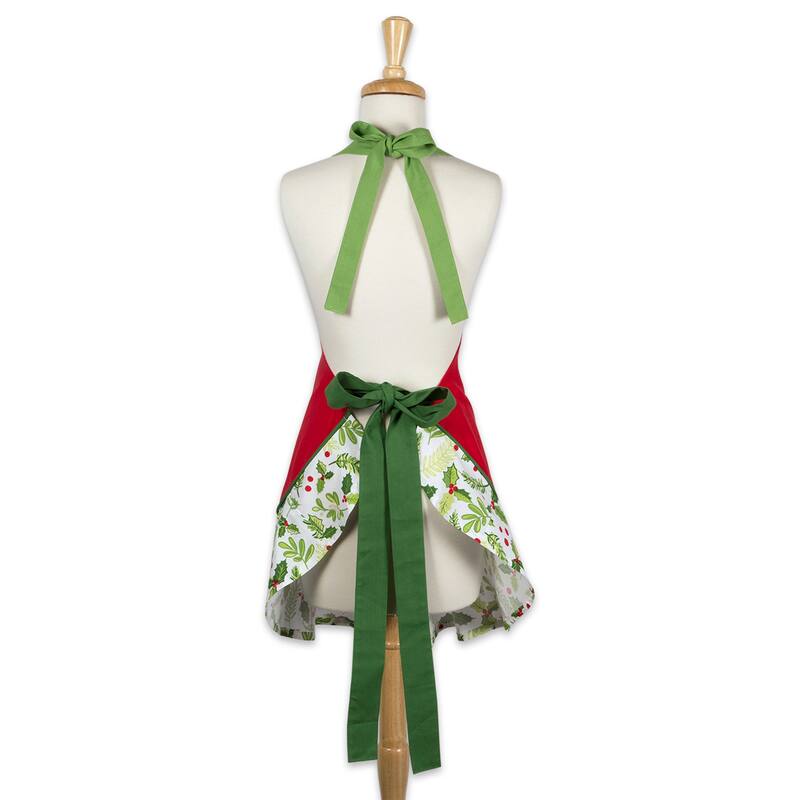 Design Imports Christmas Plaid Chef Kitchen Apron