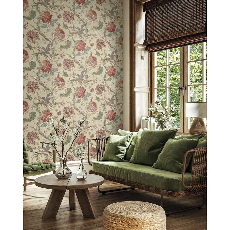 Harry & Grace Jacobean Trail Premium Matte Non-Woven Peel and Stick Wallpaper