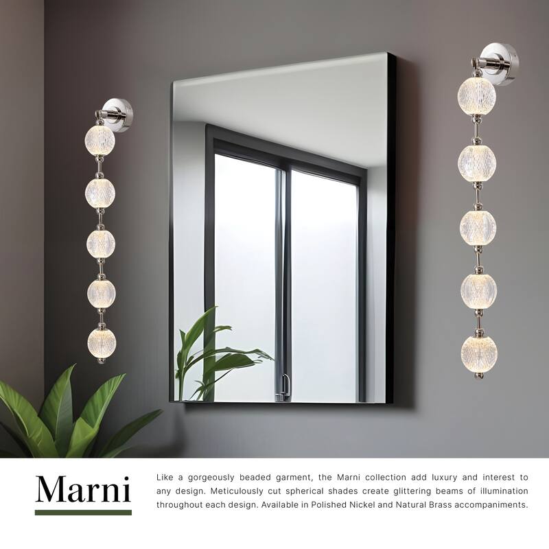 Alora Lighting WV321005-UNV-010 Marni 38" Tall 3000K LED Bathroom