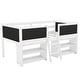 preview thumbnail 10 of 10, Twin Size Loft Bed With 2 Shelves,Ladder,Guardrail Chalkboard for Home