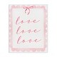 preview thumbnail 1 of 8, Stupell Cursive Love and Pink Bow Canvas Wall Art Design By Lucille Price 16 x 20