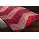 preview thumbnail 6 of 14, Hand-tufted Chevron Geometric Contemporary Area Rug - 9' x 13'