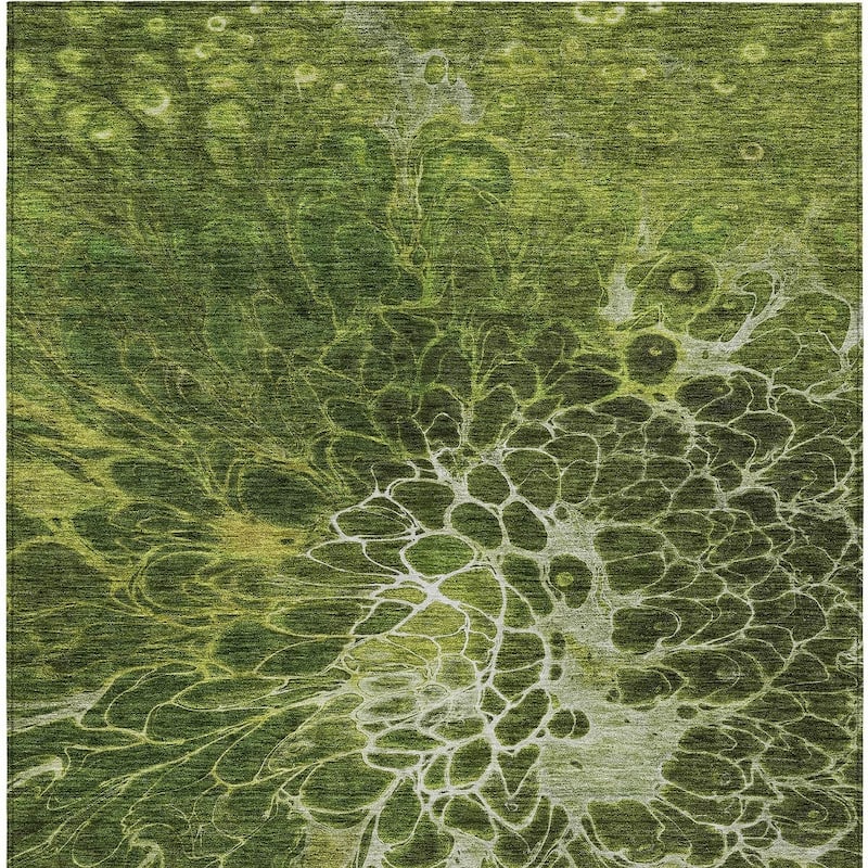 HomeRoots Abstract Transitional Rectangle Outdoor Rug