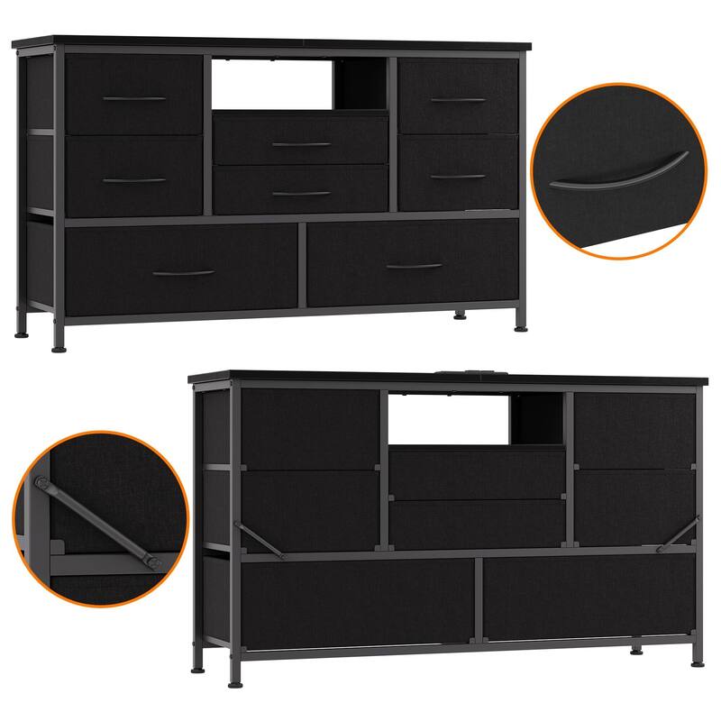 8 Dresser TV Stand with Power Outlet