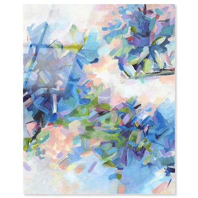 Blue Botanicals Acrylic by Art Remedy, Ready to Hang
