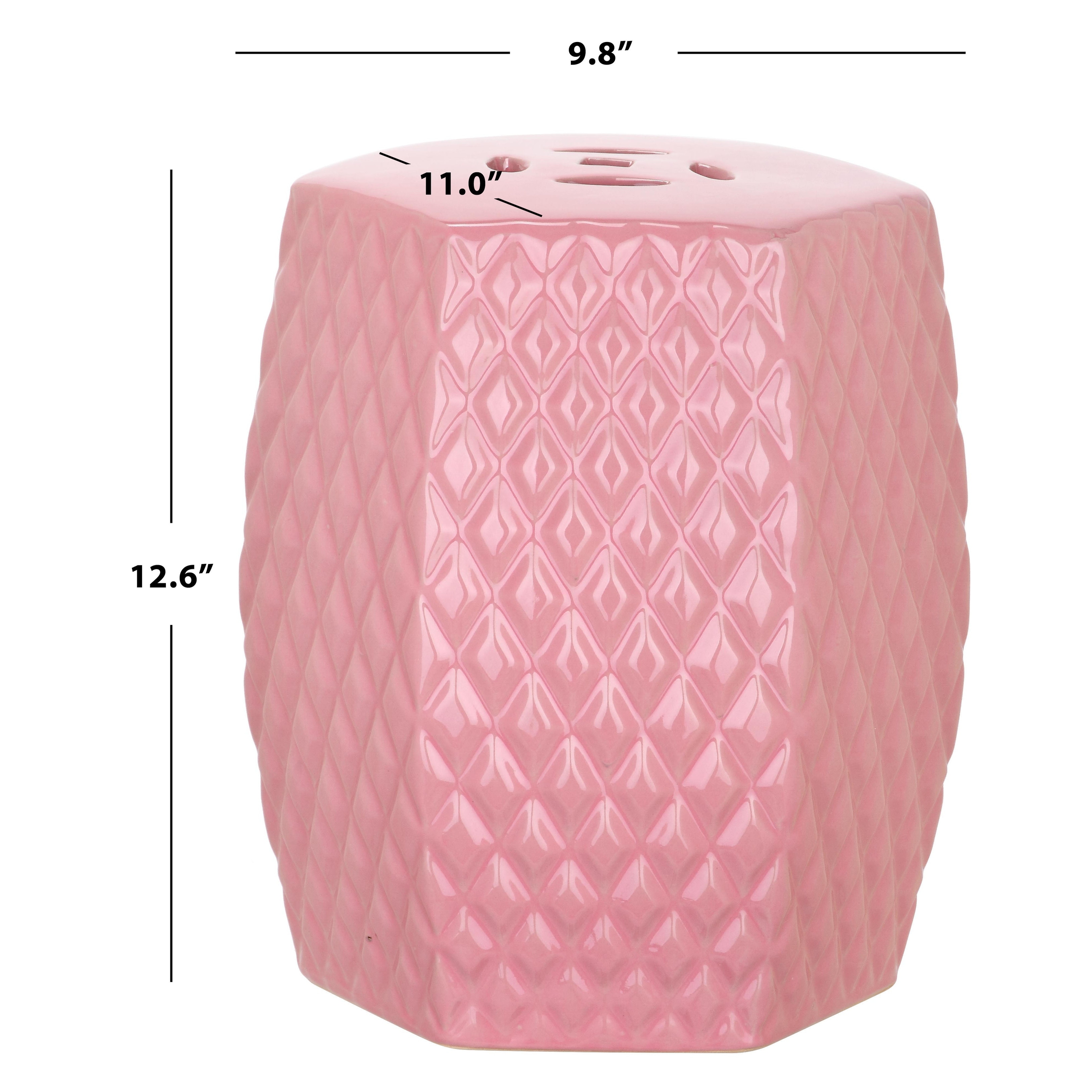 Pink garden stool discount