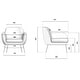 preview thumbnail 14 of 26, Metro - Zurich Accent Chair