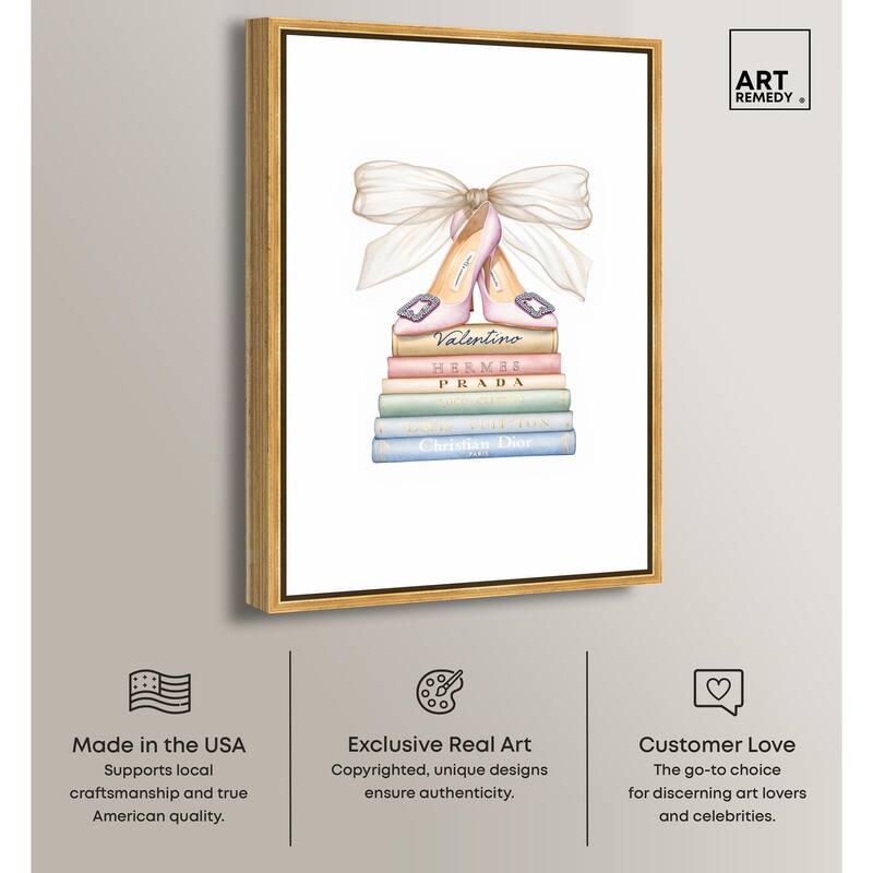 Bibliotheca Belle Canvas by Art Remedy