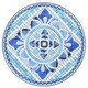 preview thumbnail 19 of 31, Costway Mosaic Side Table Accent Table Round Balcony Bistro End Table
