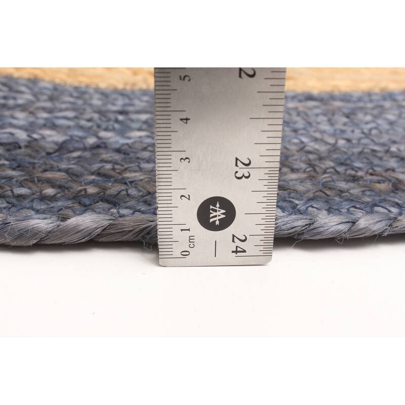 ECARPETGALLERY Braided Weave Palas Denizli Tan Jute Rug - 4'10 x 4'10