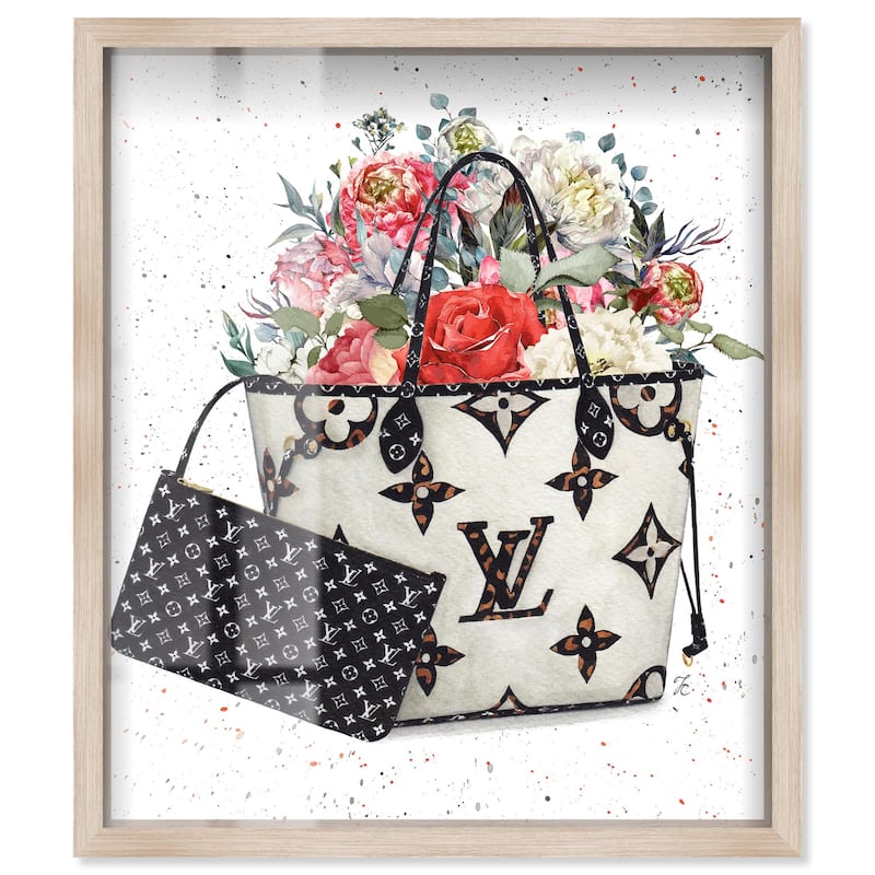 Floral Summer Bag Shadowbox by Art Remedy - Natural - 36" x 45"