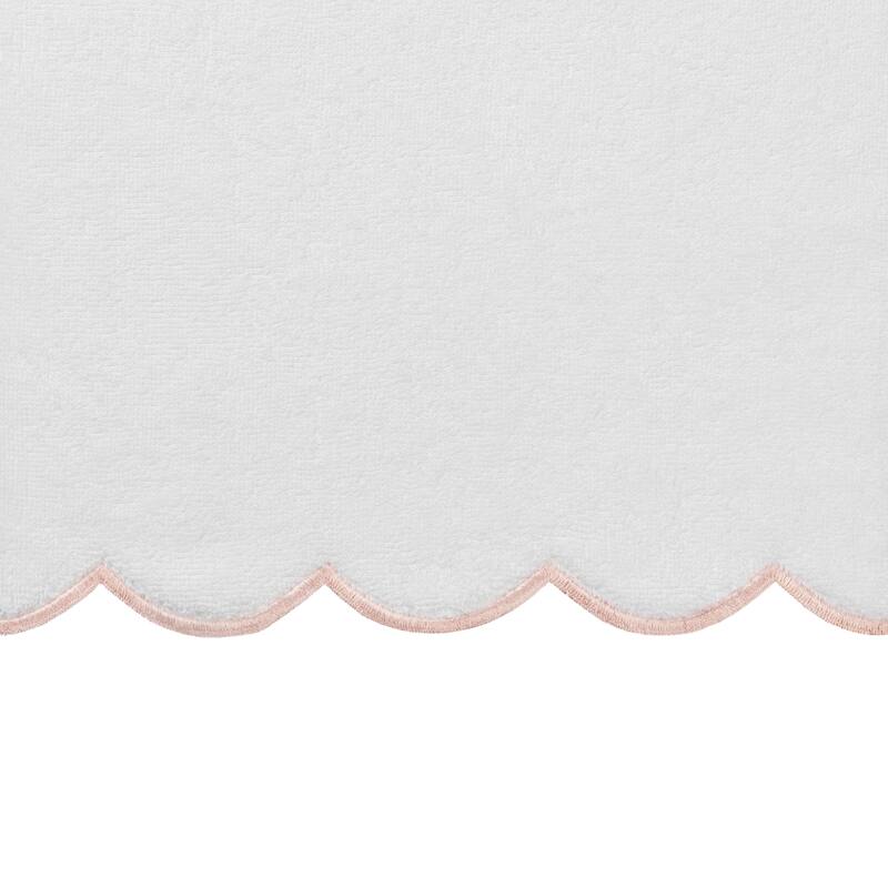 Authentic Hotel and Spa 100% Turkish Cotton ADORNIA Scallop Bath Towel