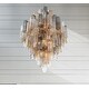 preview thumbnail 6 of 7, Addis 20 Light Aged Brass Chandelier - 30.5"W x 49.5"H x 30.5"D