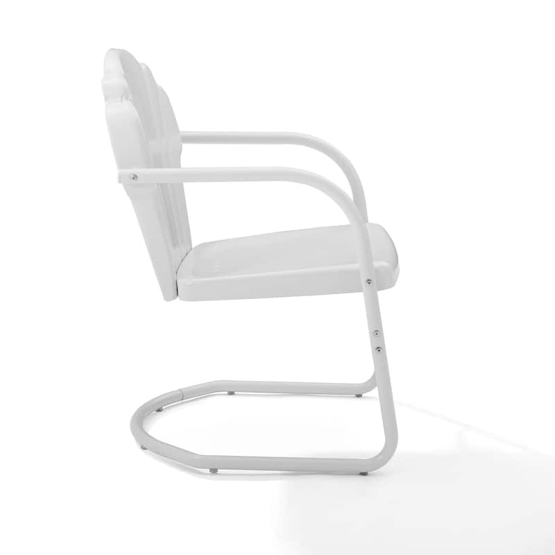 Crosley Tulip 2Pc Outdoor Metal Armchair Set - 24.5"W x 20.5"D x 32.88"H