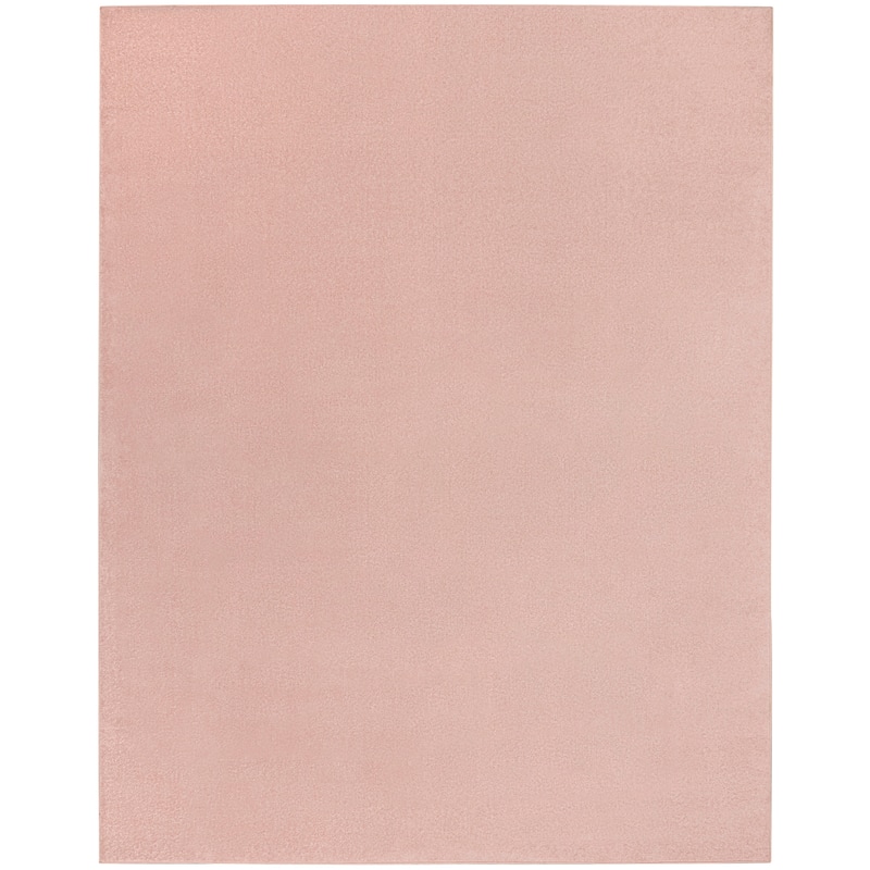 Nourison Modern Solid Indoor/Outdoor Area Rug - 10' x 14' - Pink