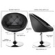 preview thumbnail 4 of 5, Adjustable Swivel Accent Chair Tufted Round-Back Modern Vanity Chair
