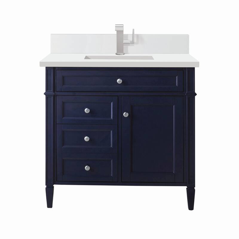 James Martin Vanities 650-V36-1WZ Brittany 36" Single Basin Poplar - Victory Blue