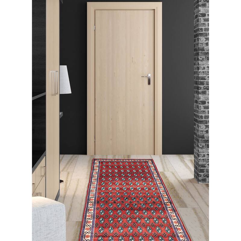 ECARPETGALLERY Hand-knotted Andelz Red Wool Rug - 2'11 x 9'11