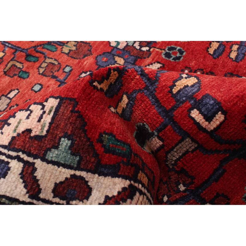 ECARPETGALLERY Hand-knotted Andelz Red Wool Rug - 3'7 x 10'7