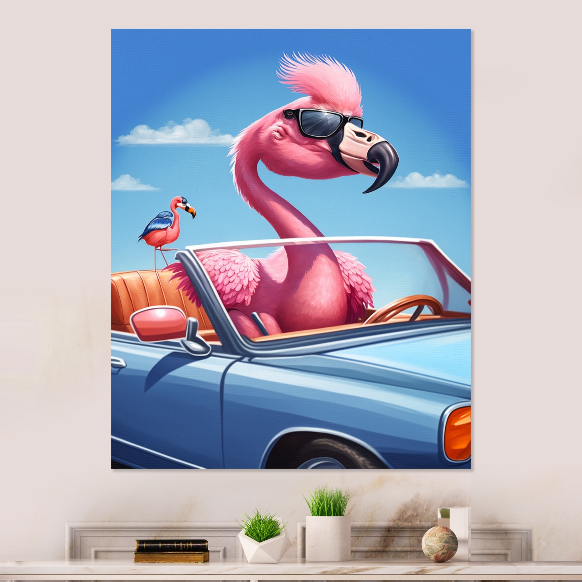 Pink flamingo, zoo character wearing glasses and reading a book. Cartoon  vector illustration on white 13789372 Vector Art at Vecteezy